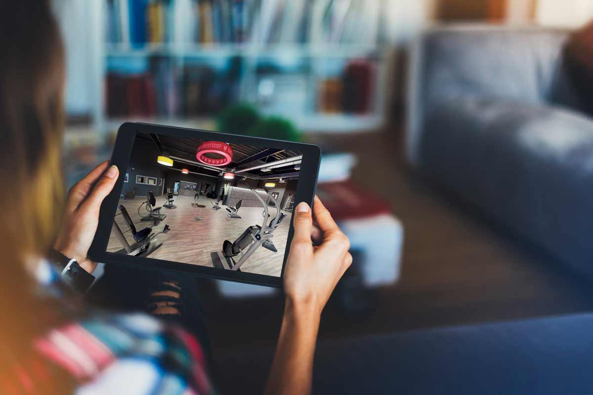 3D Rundgang auf Tablet